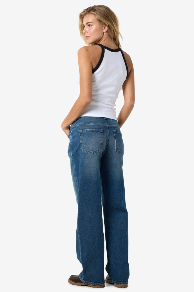 NMJUDY S/L TANK TOP JRS FWD 27034426 BRIGHT WHITE/BLACK EDGE